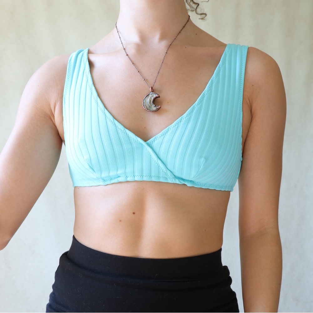 Solid & Striped “The Beverly Ribbed Top” Bikini Top